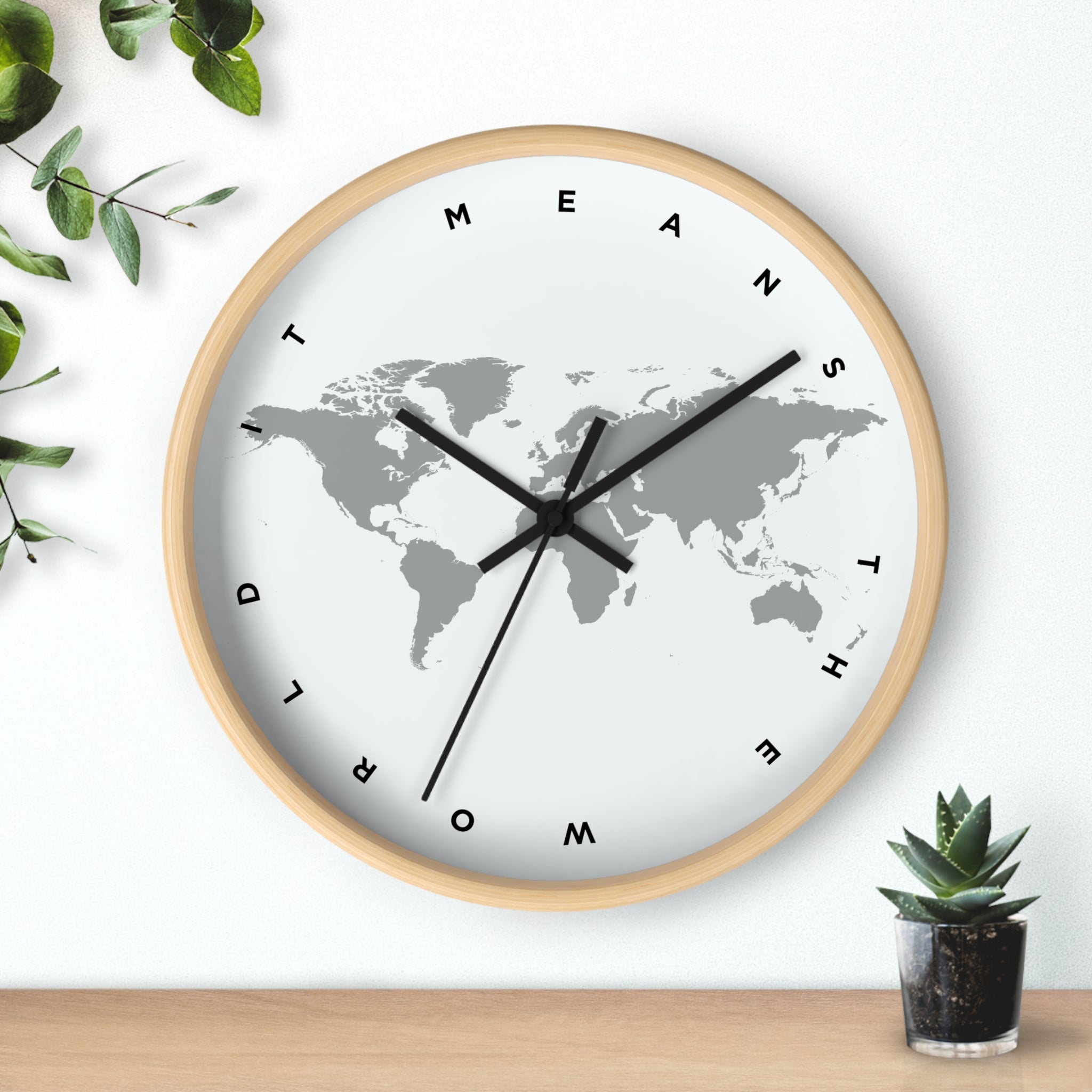 08L It Means the World WALL CLOCK - 08 Left