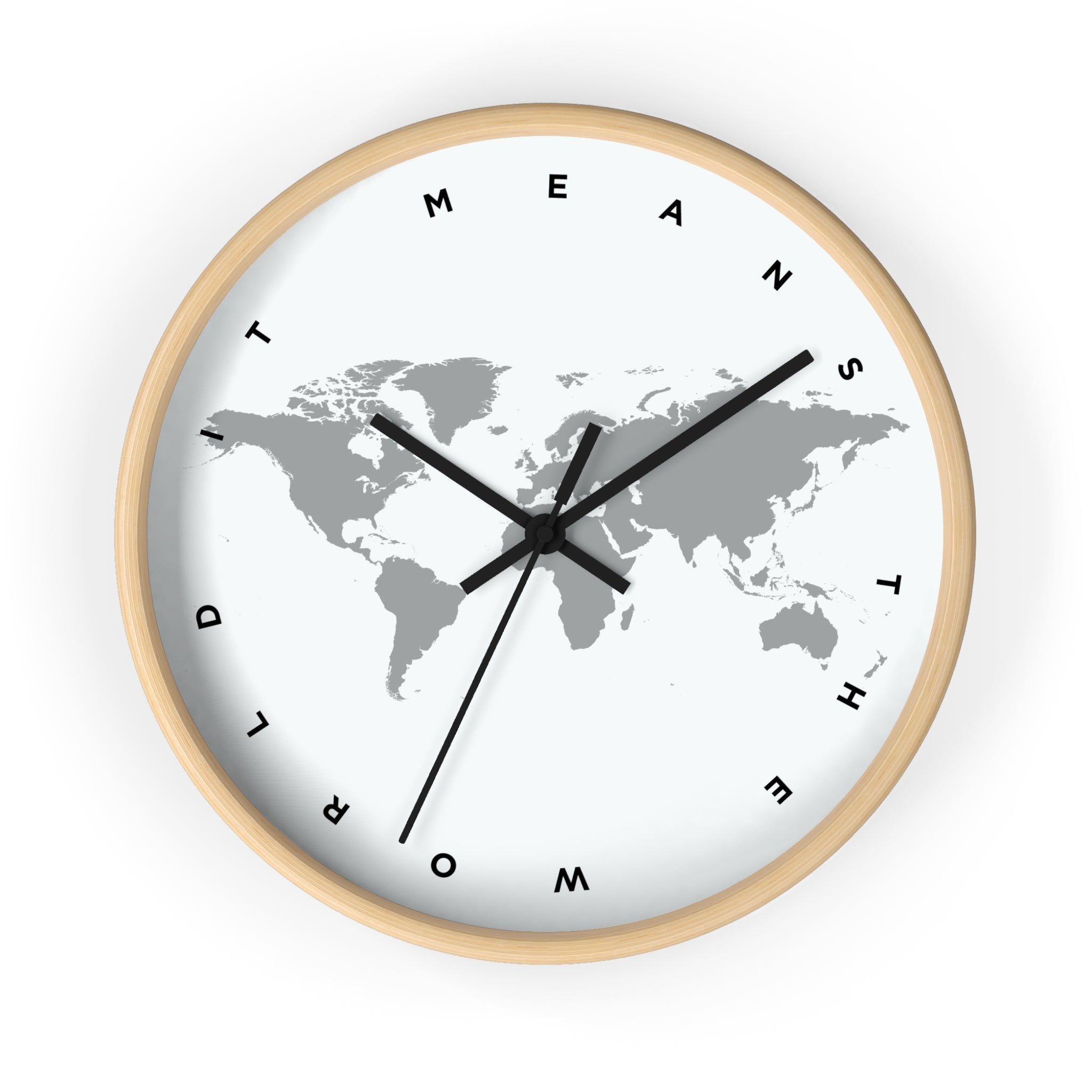 08L It Means the World WALL CLOCK - 08 Left