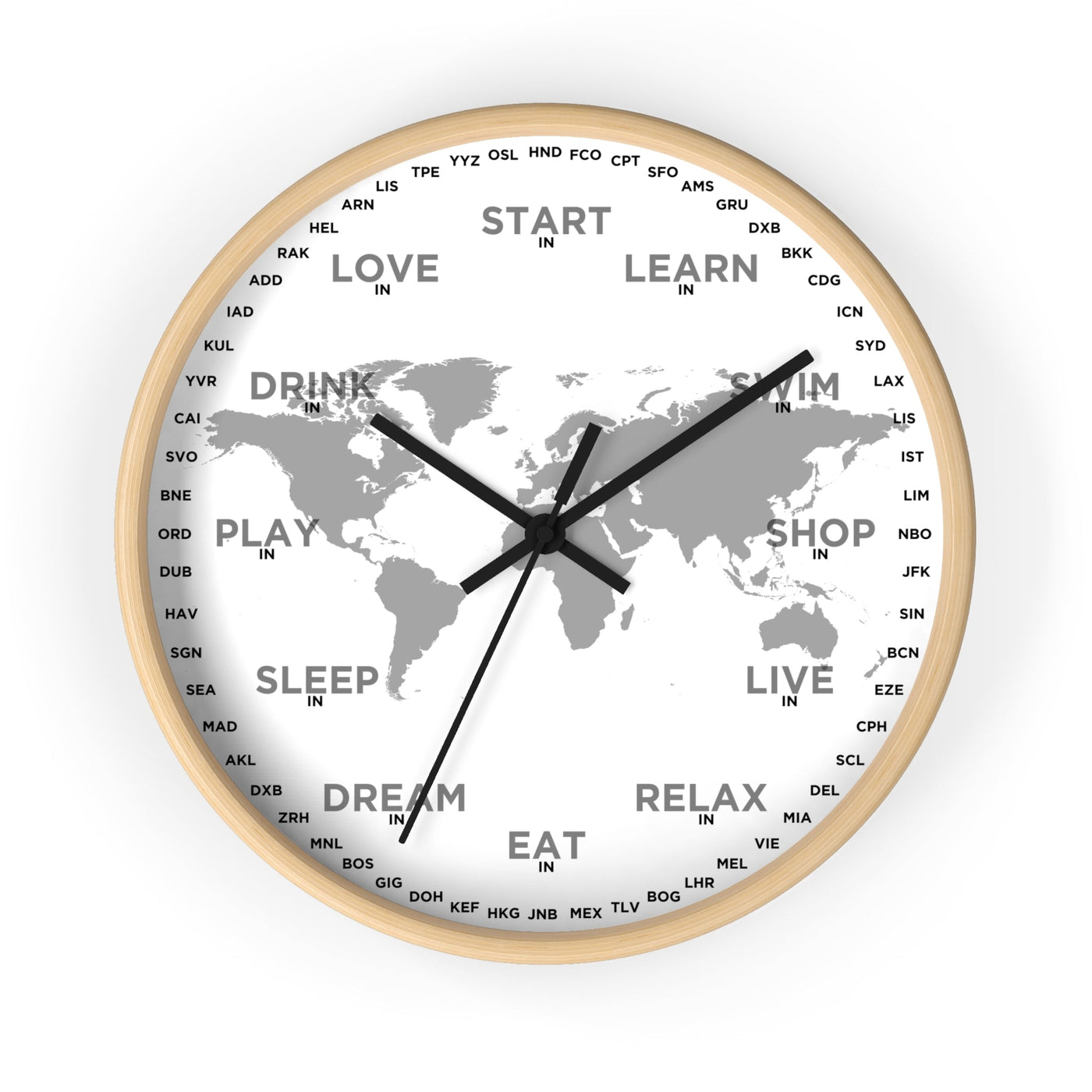 08L Where and What WALL CLOCK