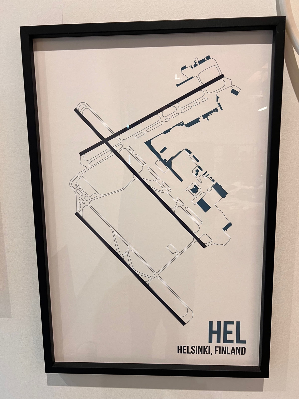 HEL Helsinki 20 x 30 Framed Print Clearance, the actual item
