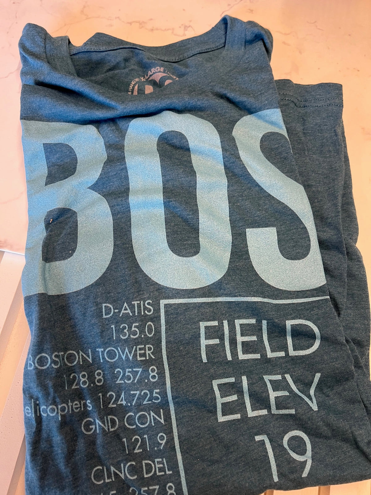 BOS ATC Tee Clearance (Blue Heather), the actual item