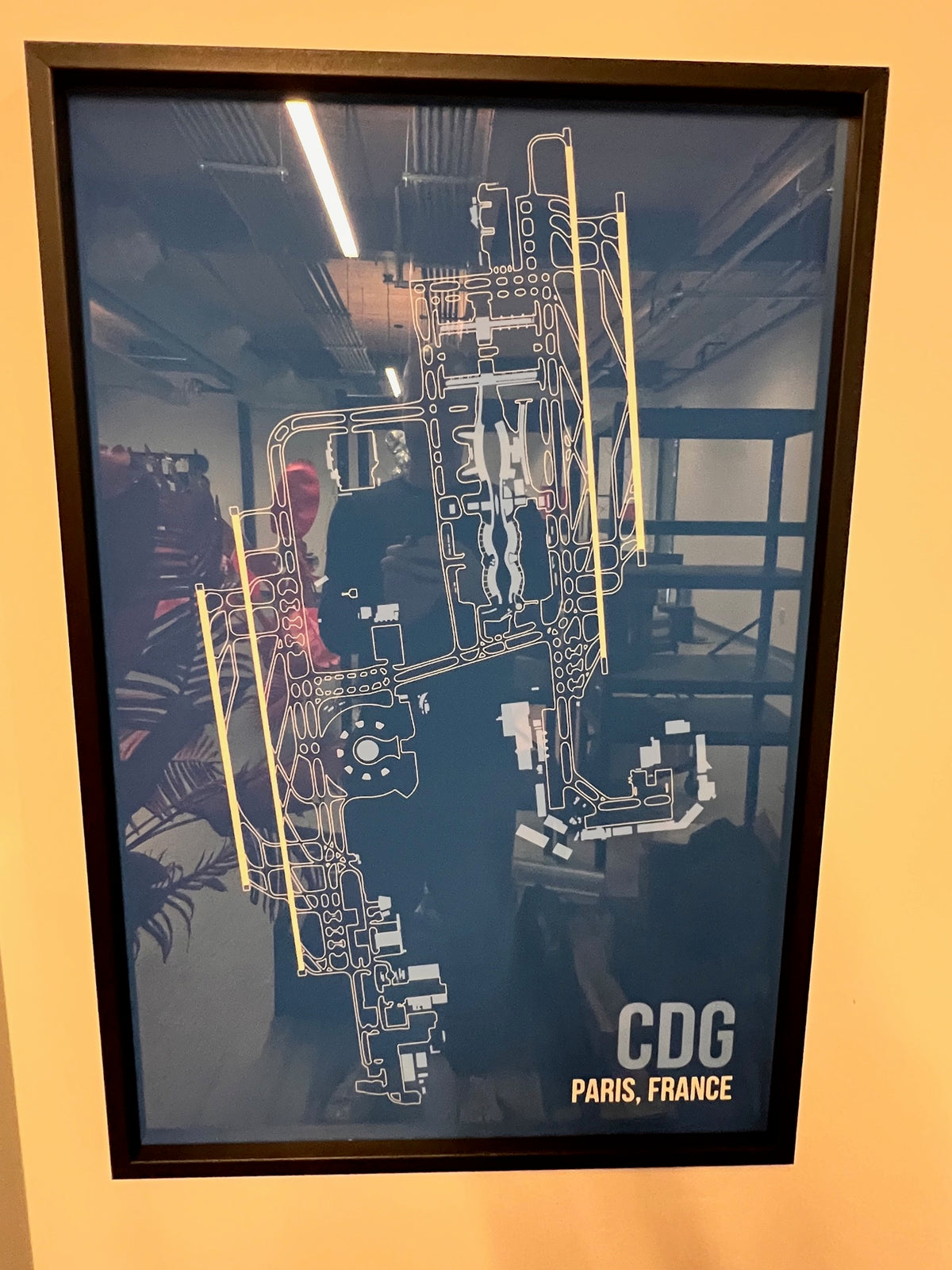 CDG Paris 24 x 36 Framed Print Clearance, Signed, the actual item