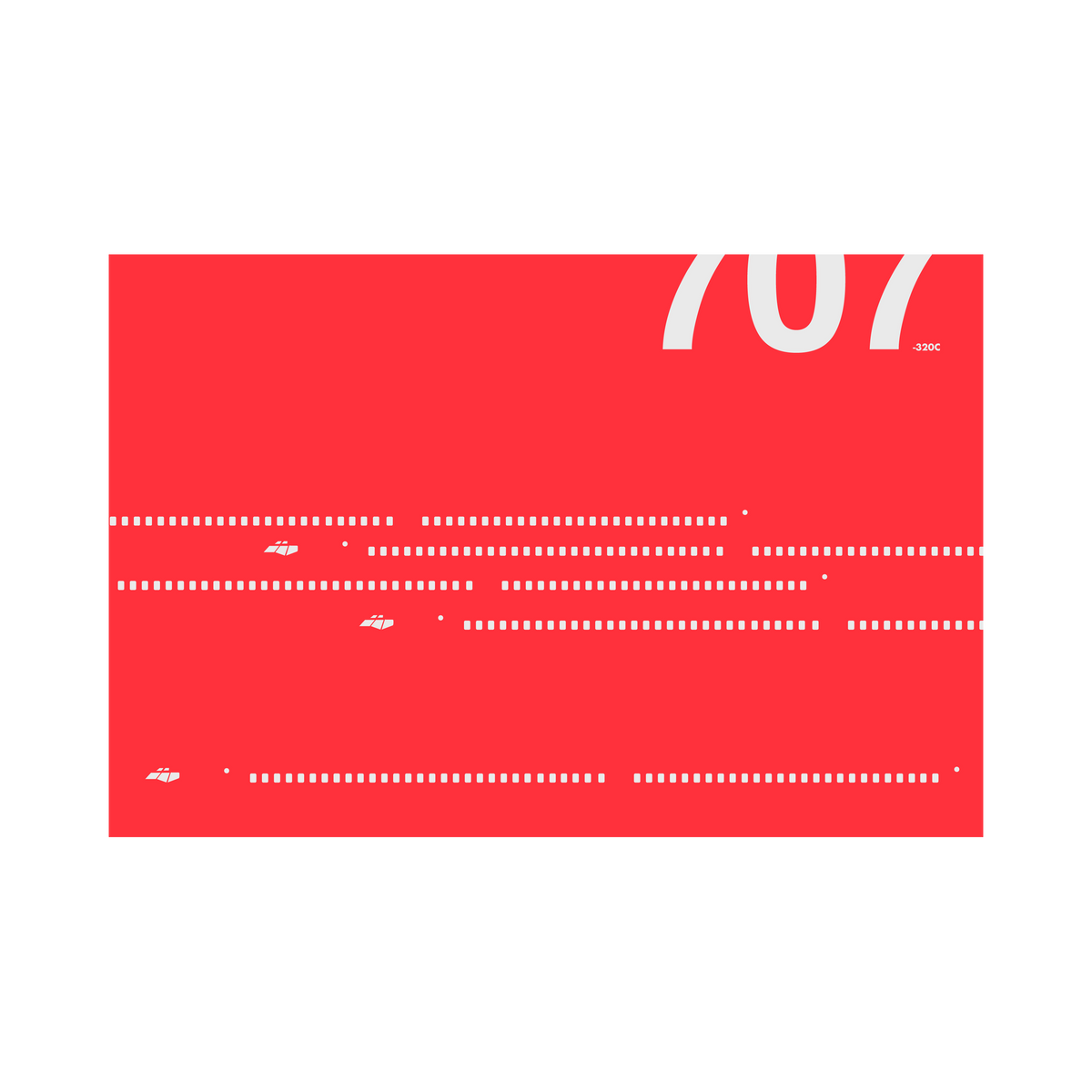 707-320C Windows, gray on red poster by 08 Left