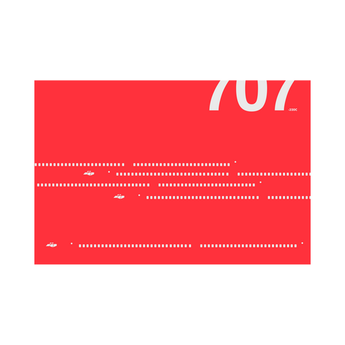 707-320C Windows, gray on red poster by 08 Left