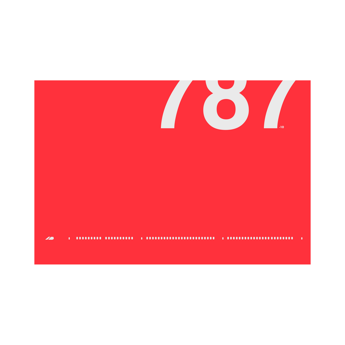 787-10 Windows, gray on red poster by 08 Left