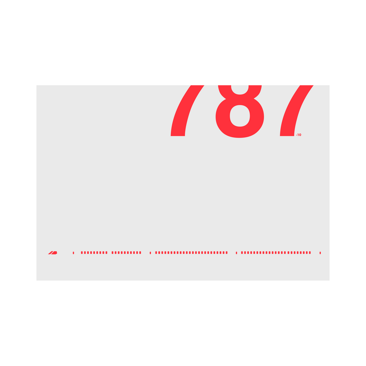787-10 Windows, red on gray poster by 08 Left