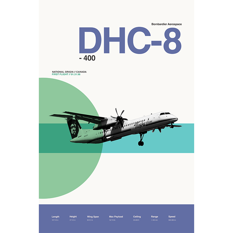 DHC - 8 400 - 08 Left