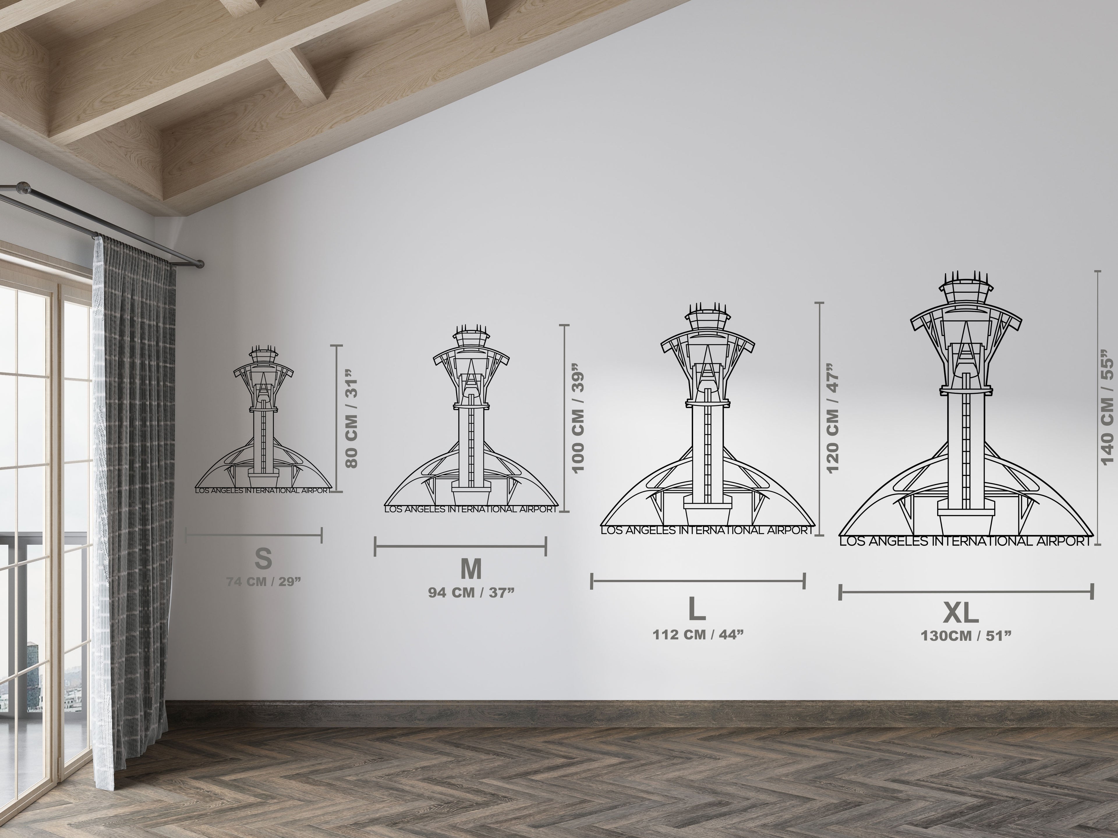 LAX Los Angeles Tower Planeshape