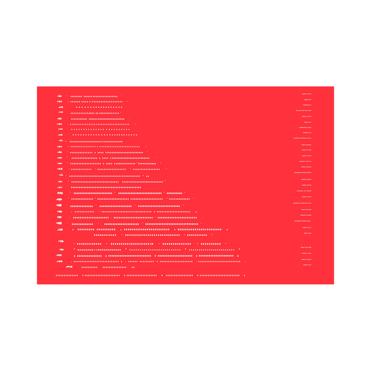 All Windows, gray on red poster by 08 Left