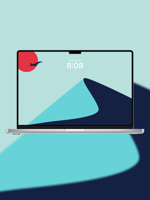 Blue Scape Desktop - 08 Left