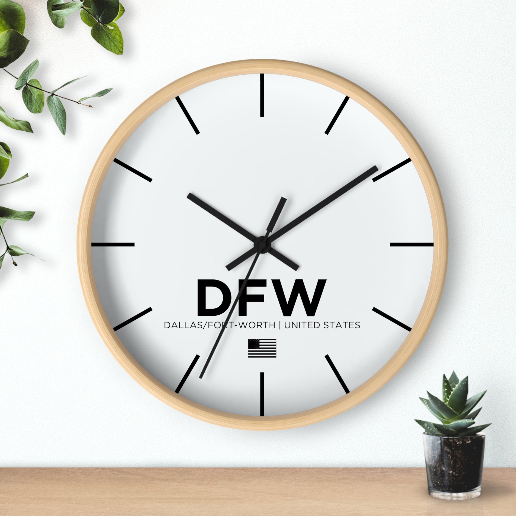 DFW WALL CLOCK - 08 Left