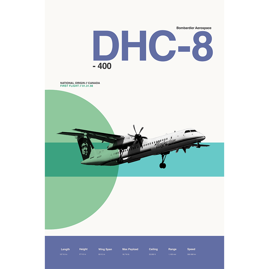 DHC - 8 400 - 08 Left