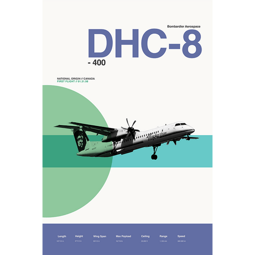 DHC - 8 400 - 08 Left