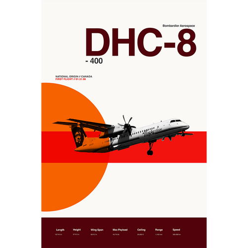 DHC - 8 400 Retro - 08 Left