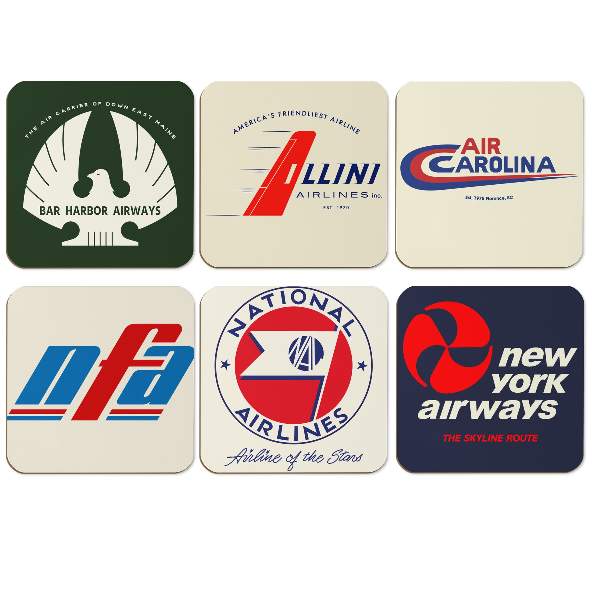 East Coast 6 Pack Coaster Bundle