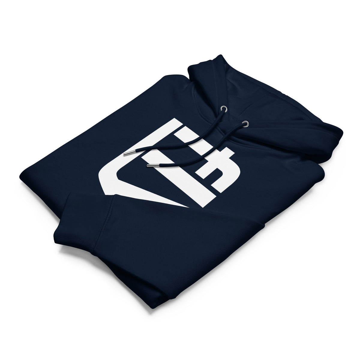 fly hoodie in french navy, folded