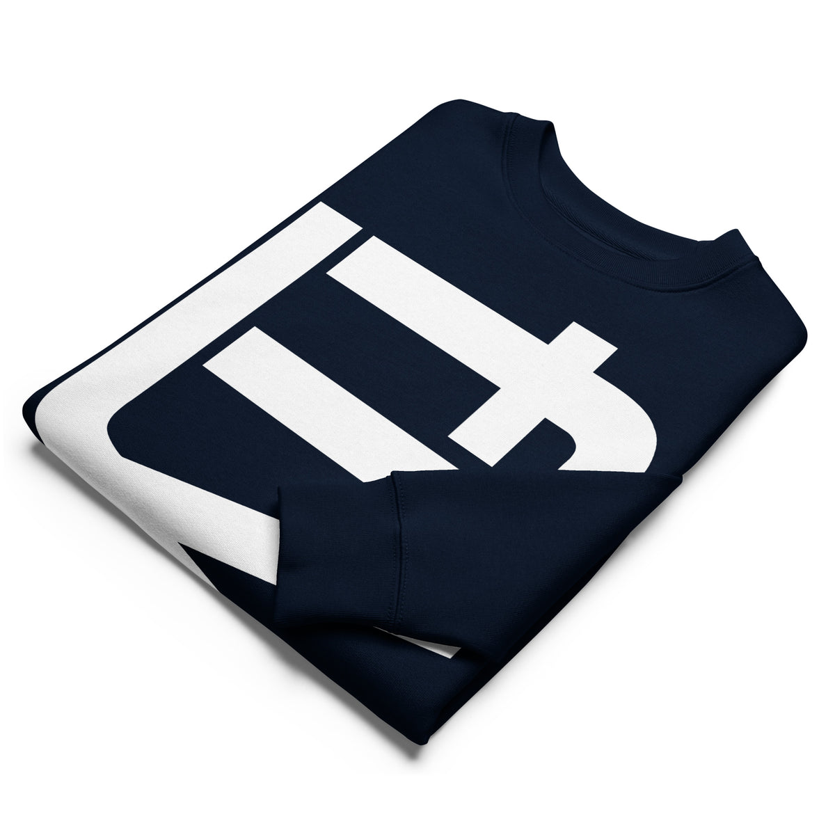 fly sweatshirt in french navy, folded