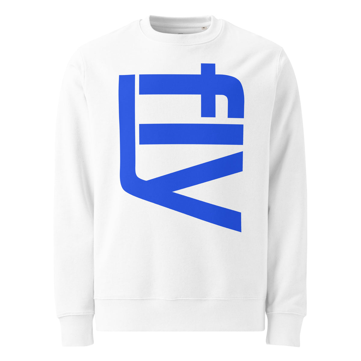 fly sweatshirt in white, front