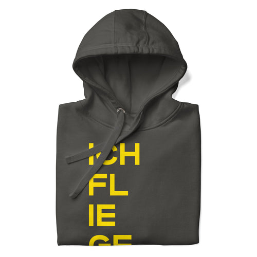 ICH FLIEGE Premium Hoodie - 08 Left