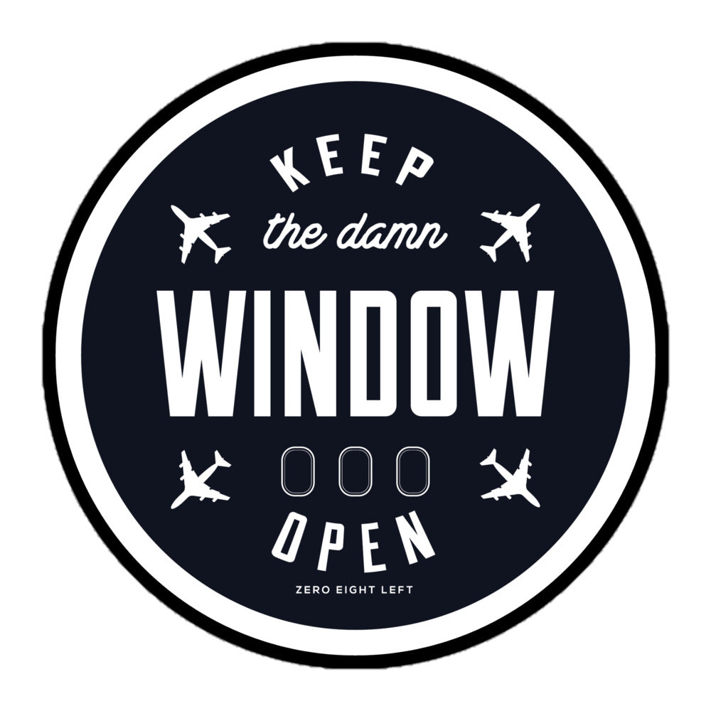 Open the Window Sticker