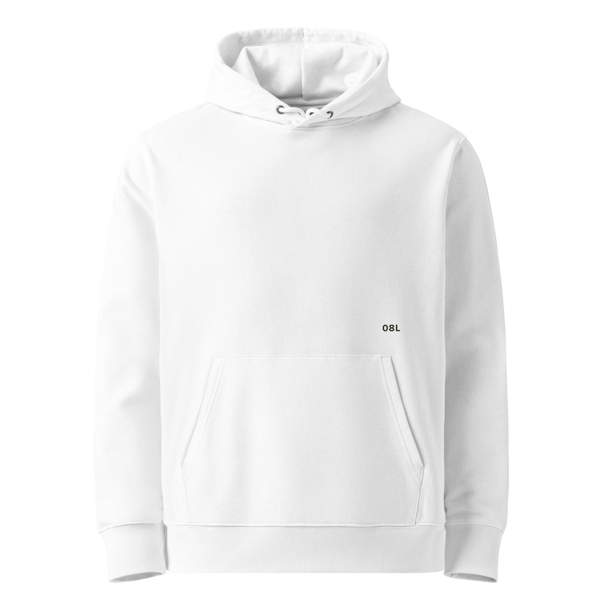 Language of Runways hoodie in white, front