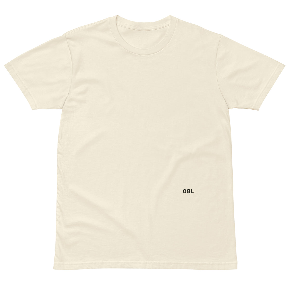 Language of Runways tee in natural, front
