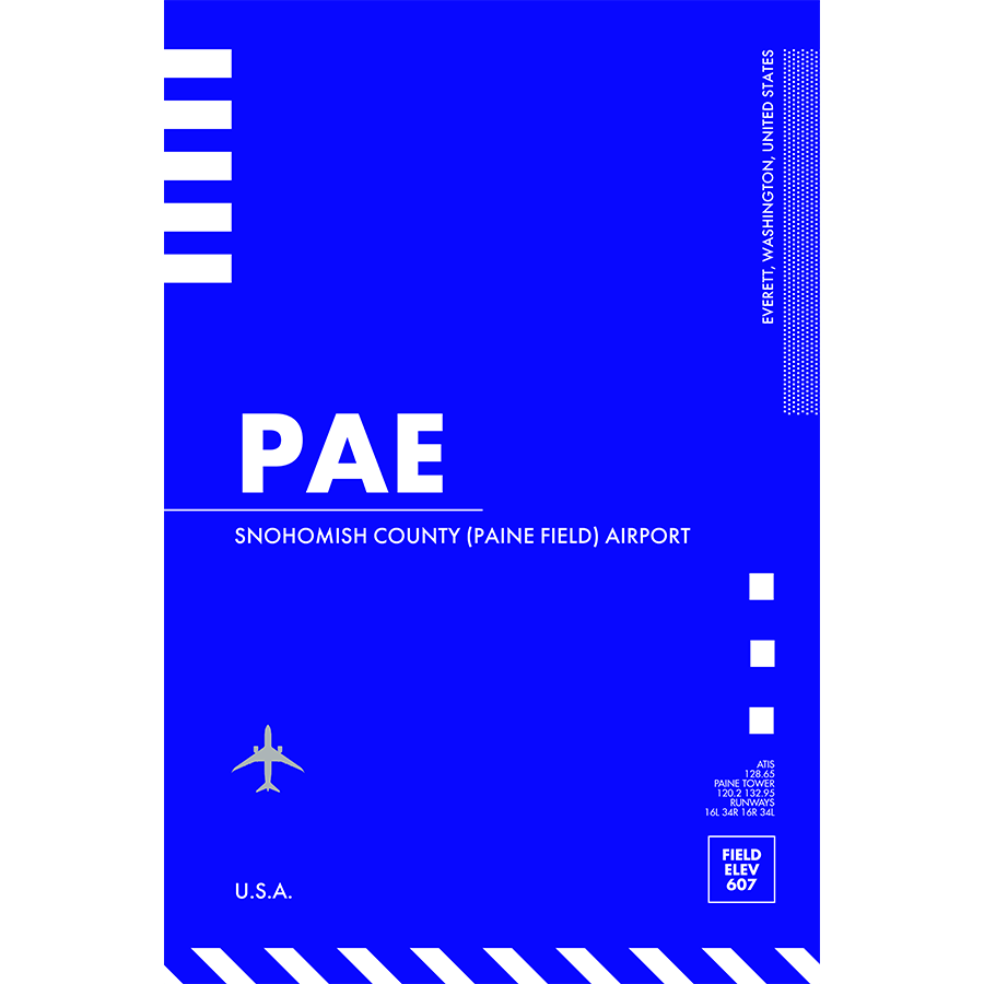 PAE CODE | EVERETT (BOEING) - 08 Left