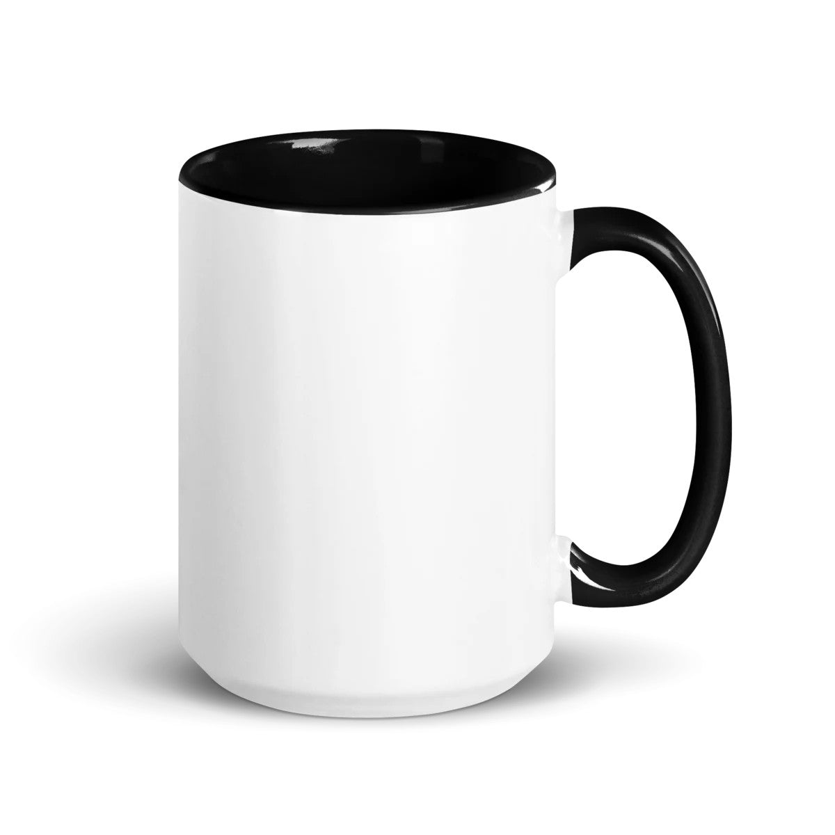 Custom Runway Mug, black inside, 15 oz