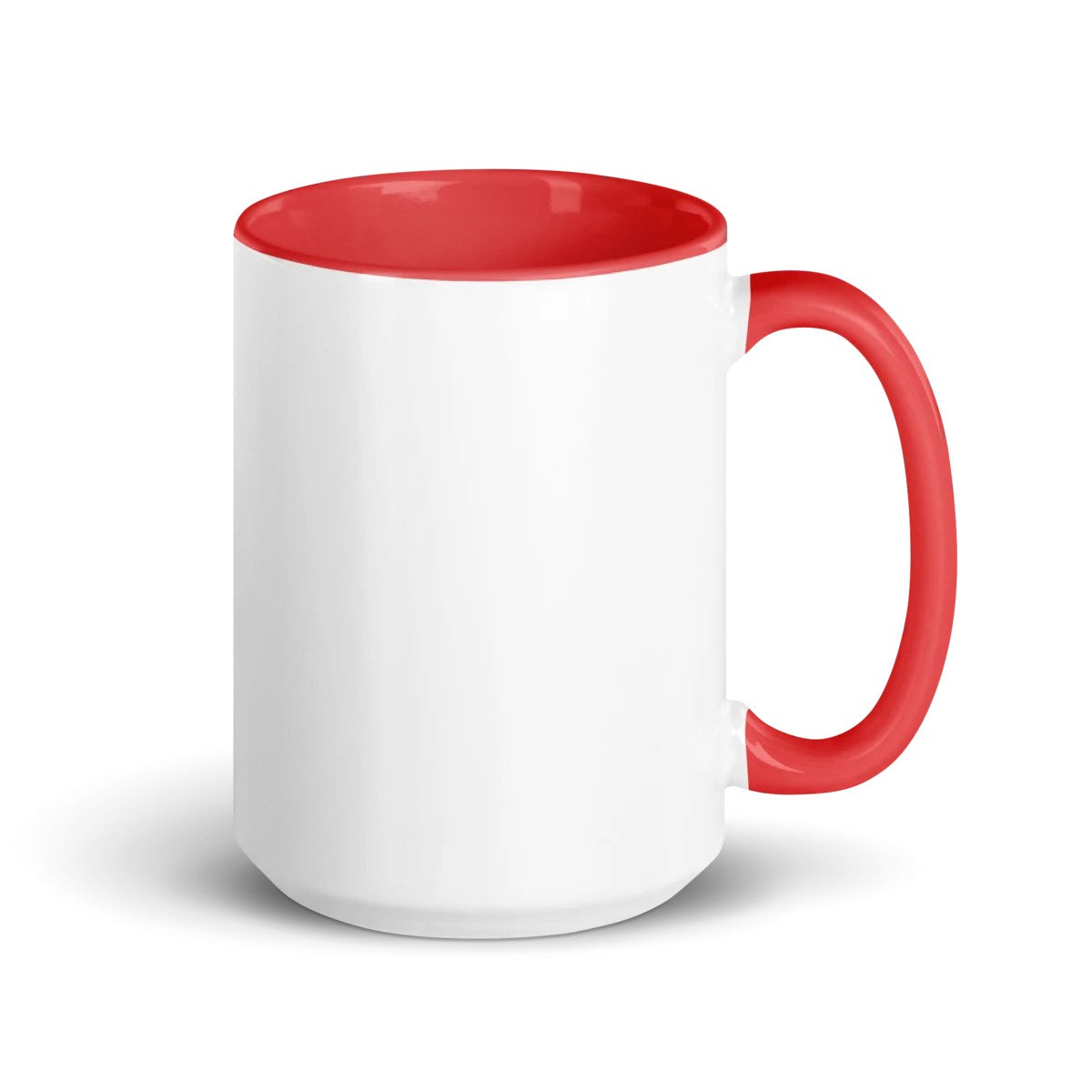 Custom Runway Mug, red inside, 15 oz