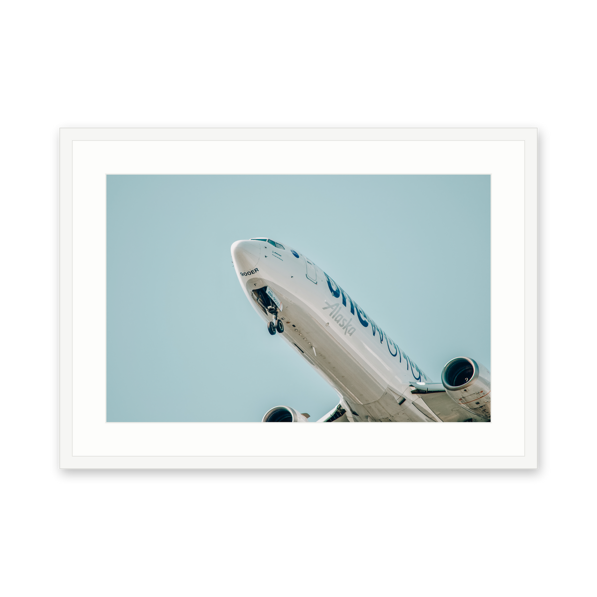 Alaska Nose, framed in white