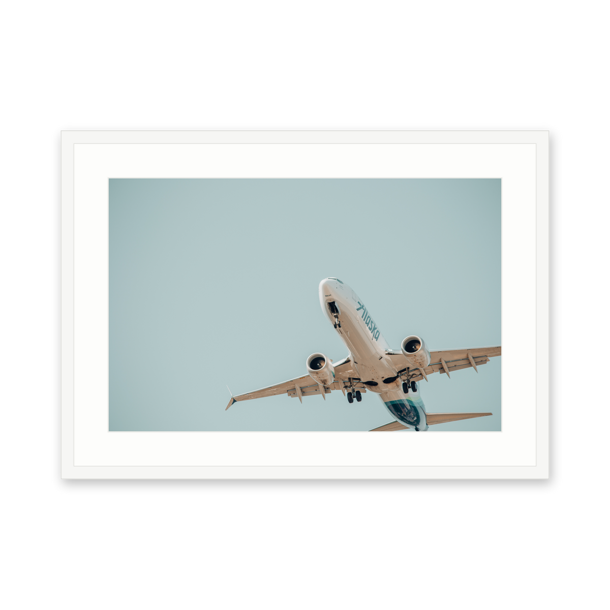 Alaska on Final, framed in white