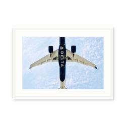 Delta Straight Up, framed in white