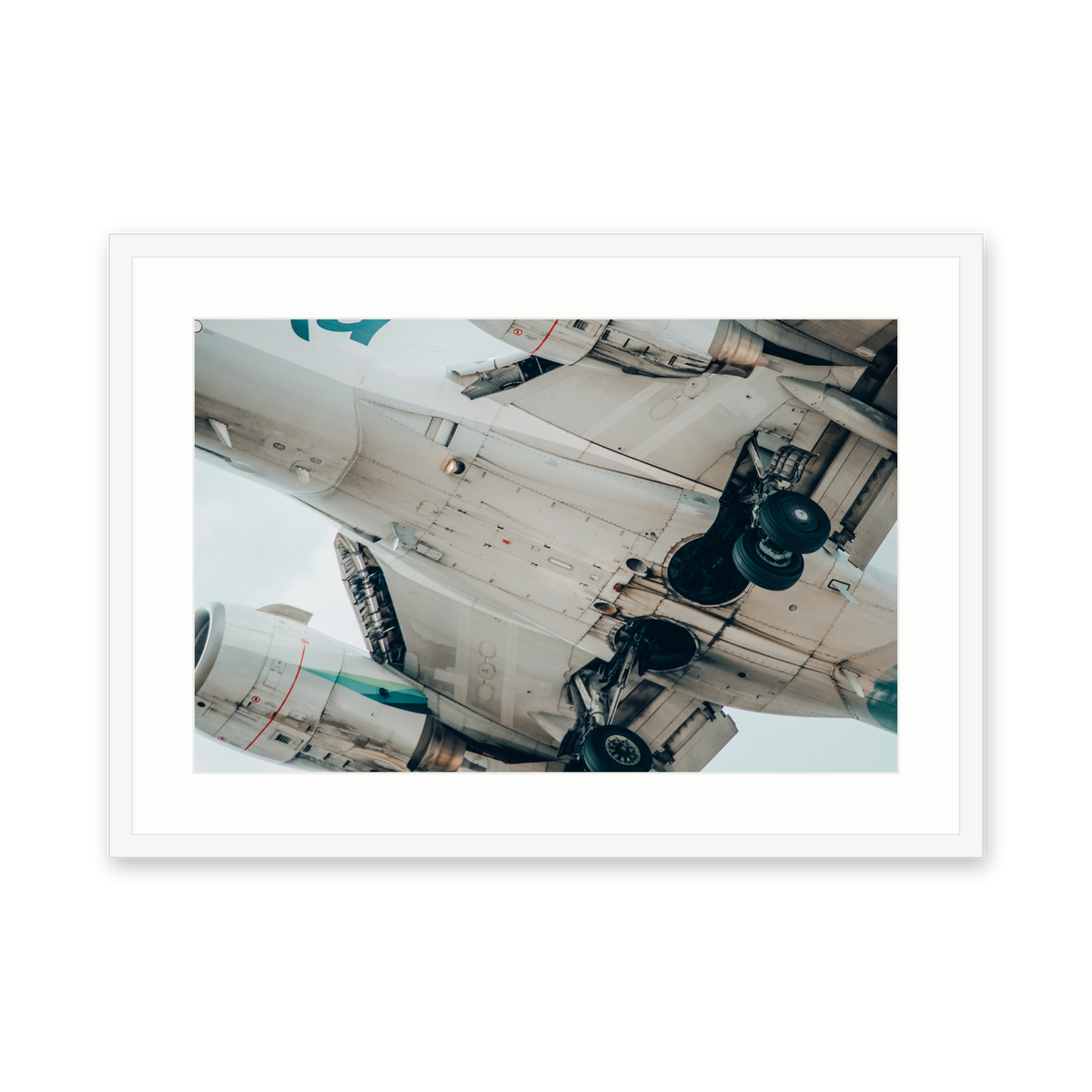 Gear Down, framed in white