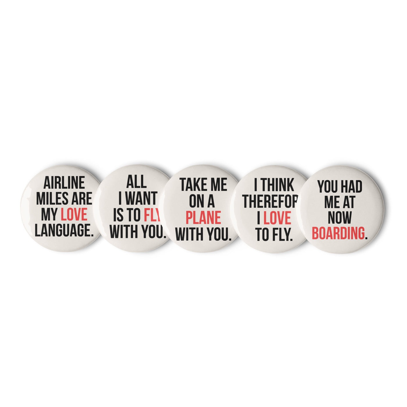 AVLOVE (Set of 5 buttons)
