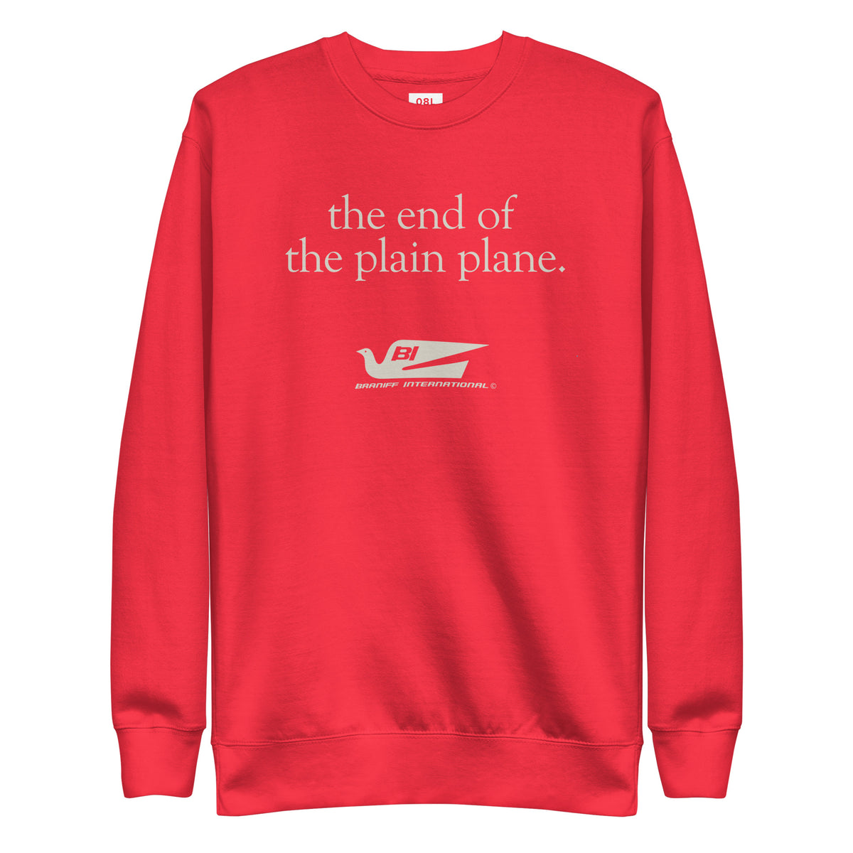 End of the Plain Plane Premium Sweatshirt