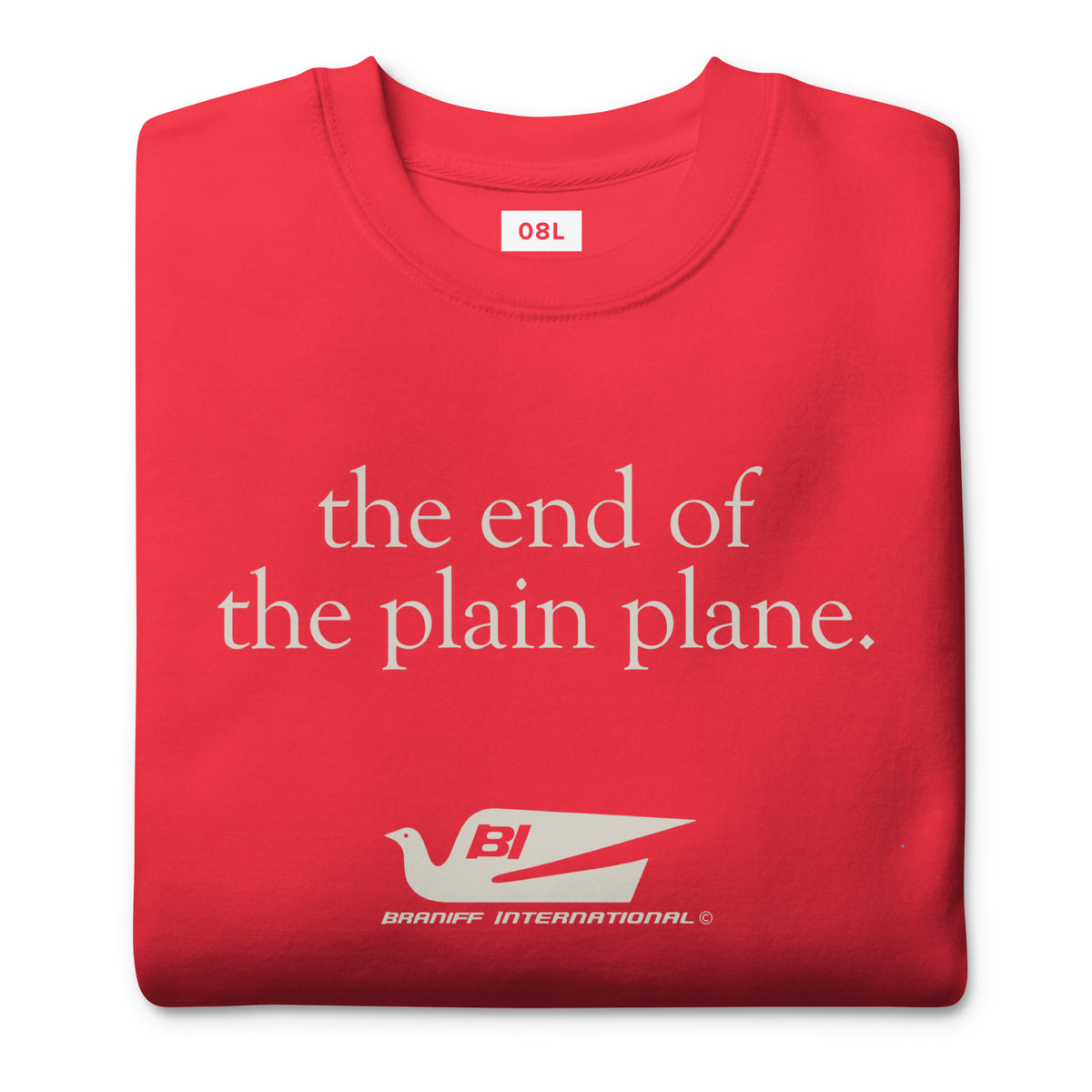 End of the Plain Plane Premium Sweatshirt