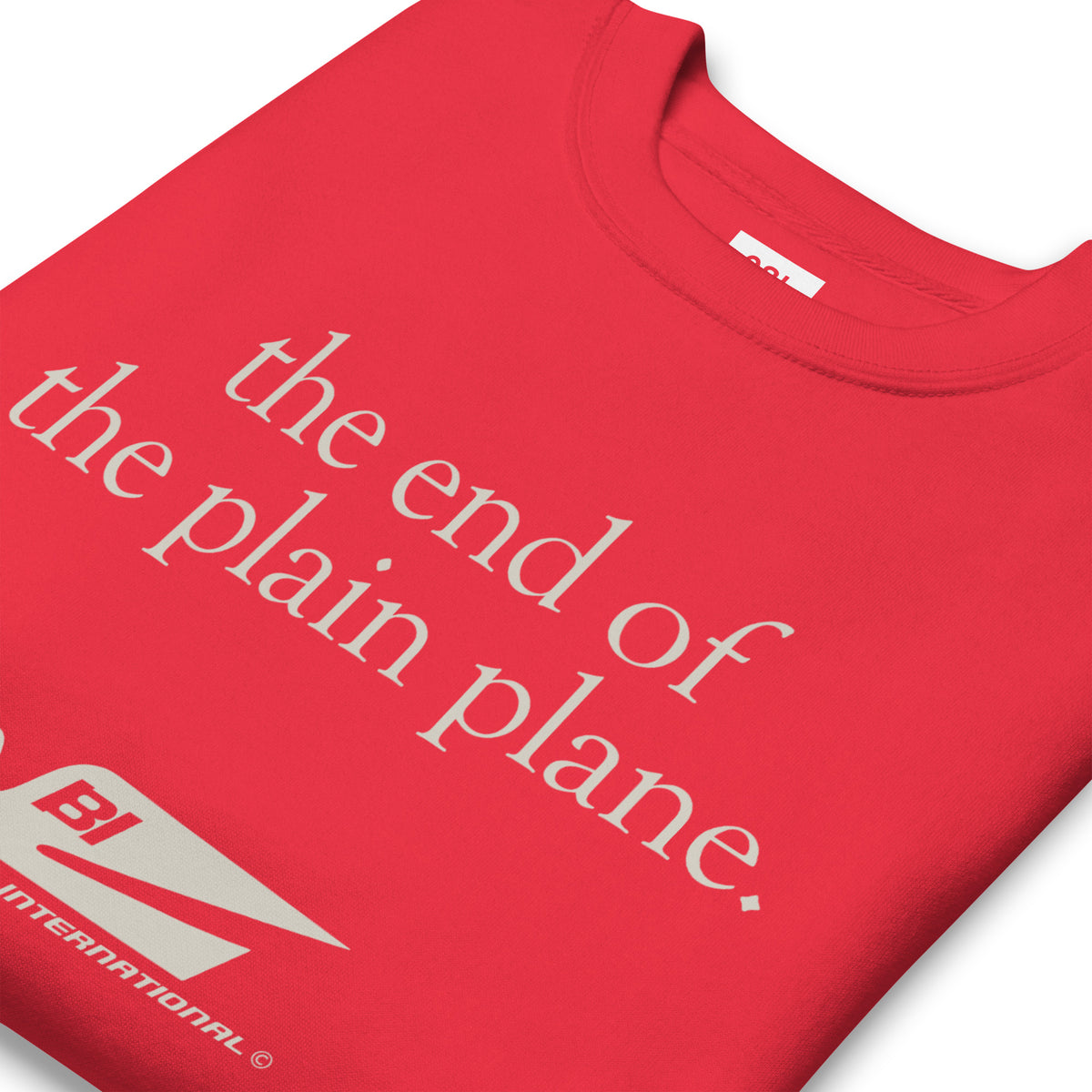 End of the Plain Plane Premium Sweatshirt