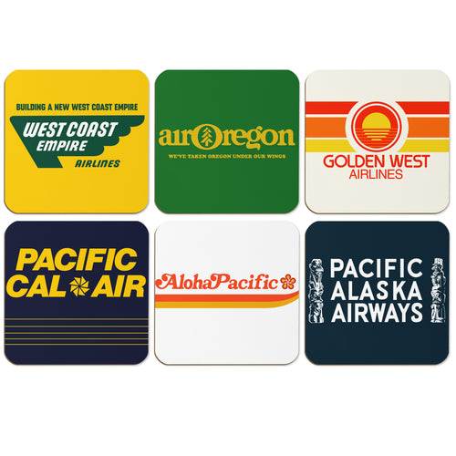 West Coast Vintage Coaster 6 Pack Bundle