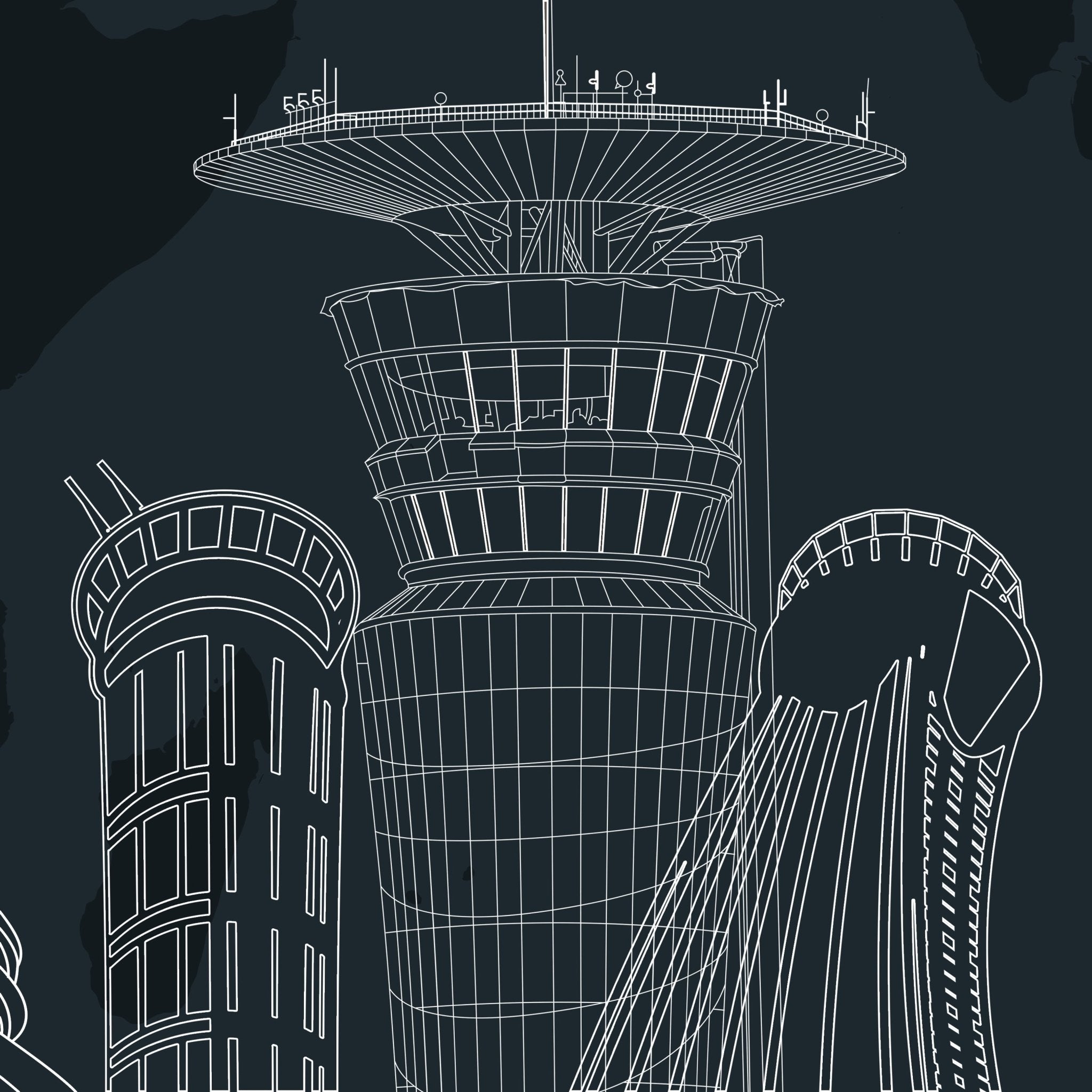 World Towers. '23 Limited Edition Print! - 08 Left