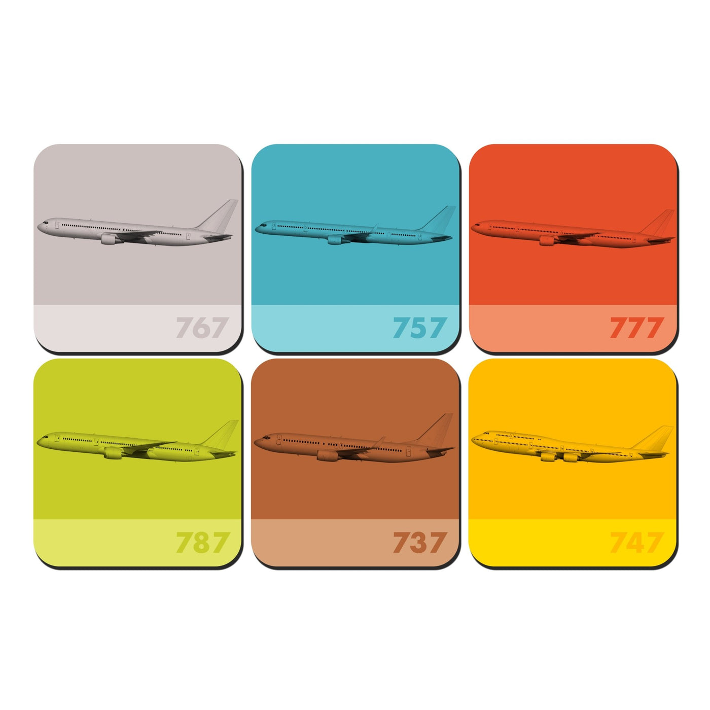 Boeing Coaster 6 Pack Bundle