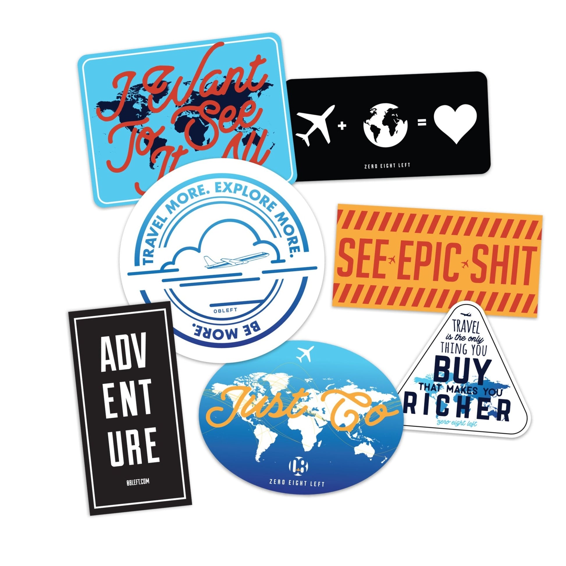Travel Pack Decals - 08 Left